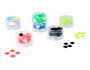 Innspiro Set de Gemas Acryliques Cœur Couleurs Fluor 10x10mm - 240u. Approx