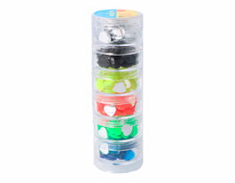 Innspiro Set de Gemas Acryliques Cœur Couleurs Fluor 10x10mm - 240u. Approx