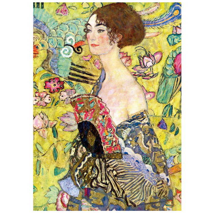 Educa Puzzle 1000 Pièces Dame à l'Éventail Gustav Klimt Ref. 19932 pour Adultes - En Espagnol