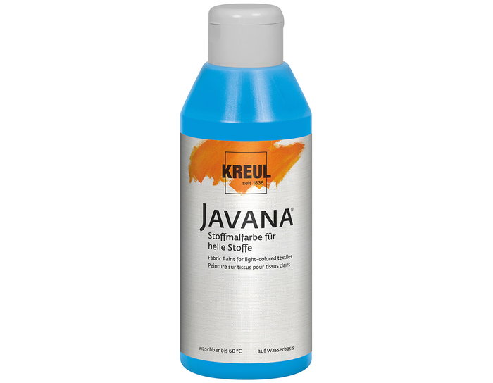 Kreul JAVANA TEX Peinture textile translucide bleue 250ml Kreul JAVANA TEX Peinture textile translucide bleue 250ml