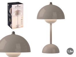 GIFTDECOR Lampe Bolet Gris Clair 1.5W