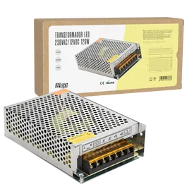 BX3 - Transformateur de Puissance AC/DC - Convertisseur AC/DC 230 VAC/12VDC 120W/10A IP20 [BX3-TRIP25120W10A] - Alimentation pour Bandes LED et Éclairage Basse Tension