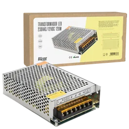 BX3 - Transformateur de Puissance AC/DC - Convertisseur AC/DC 230 VAC/12VDC 120W/10A IP20 [BX3-TRIP25120W10A] - Alimentation pour Bandes LED et Éclairage Basse Tension