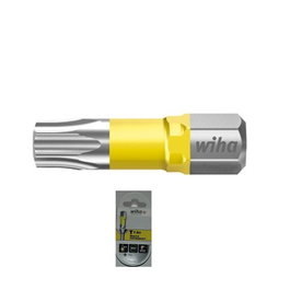 WIHA Tx25 Lot de 5 pointes de vissage Torx 25mm pour tournevis 1/4"