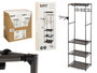 Kipit Armure Organisateur Suspendu avec 6 Étagères en Taille 51x2x7 cm Noir (Set de 6)