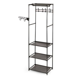KIPIT Armoire organisateur à cintres Noir