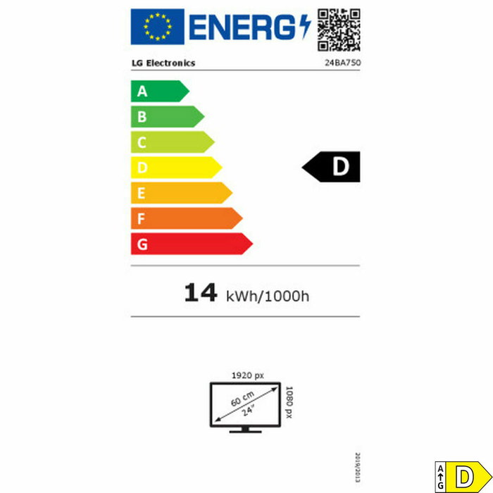 Écran LG 24BA750-B Full HD 24"