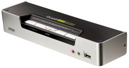 Aten CS1794 Commutateur KVMP HDMI USB 2.0 4 ports CubiQ avec concentrateur et câbles KVM