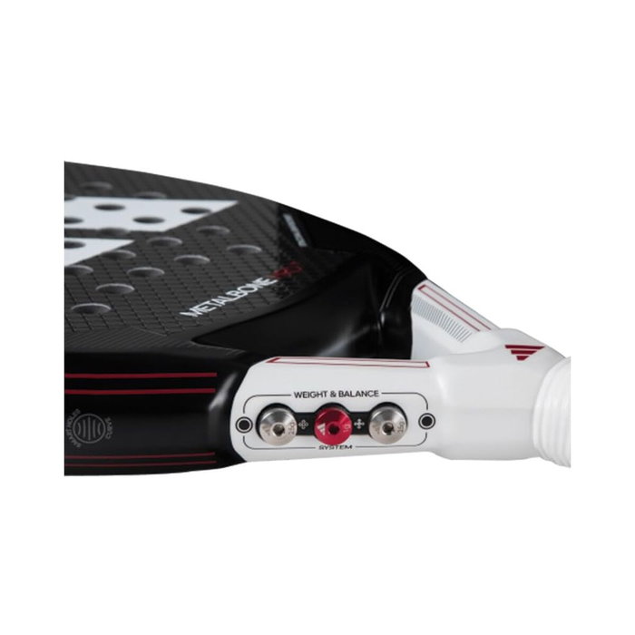 Raquette de Padel Adidas Metalbone HRD+ 2024/ Negra y Blanca (Ale Galan) Noir