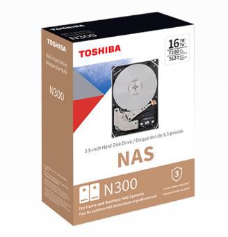 Toshiba N300 Disque dur NAS 3,5" SATA III 7200 tr/min 10 To - Pour systèmes multi-bay, haute fiabilité et cache 512 Mo