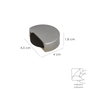 WOLFPACK LINEA PROFESIONAL Butoir de porte adhésif Silent Matte Chrome