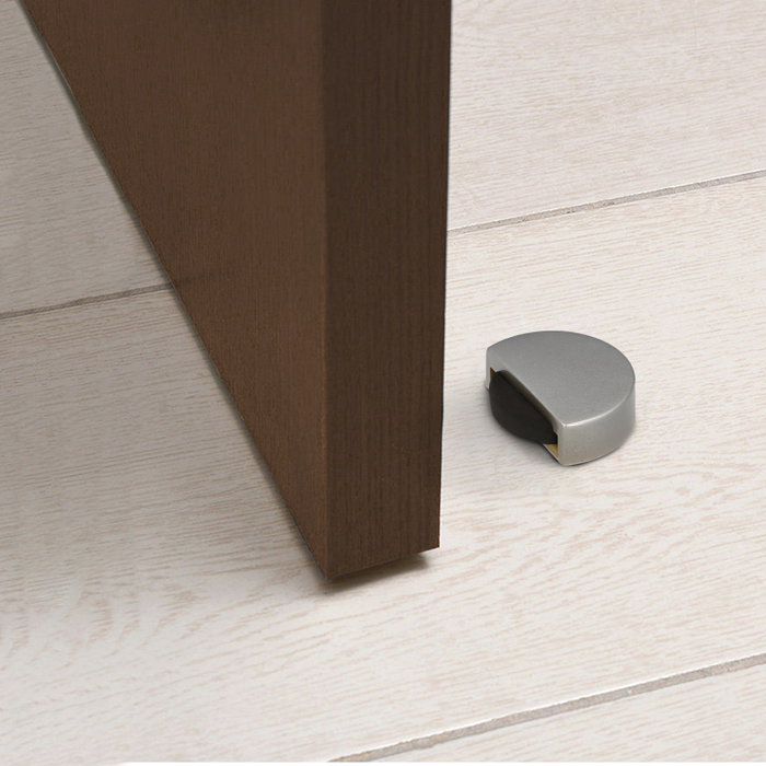 WOLFPACK LINEA PROFESIONAL Butoir de porte adhésif Silent Matte Chrome