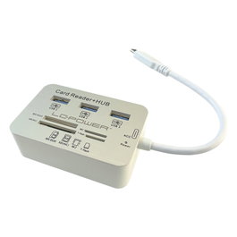 LC-Power LC-HUB-C-CR Hub USB Type-C avec 3 ports USB 3.0 et lecteur de cartes