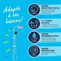 GROHE Colonne de douche avec inverseur manuel Vitalio Start System 250 26680001, Douchette 11cm et Tête de douche 25cm 2 jets, Flexible 1.25m, Chromé, Économie d'eau