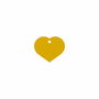 Plaque d'identification pour collier Imarc Heart Jaune Doré