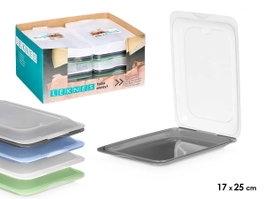 Leknes Lot de 4 Boîtes à Lunch Assorties 1,2L 25x6x17 cm Couleurs Variées (Set de 12)