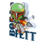 3D LIGHT FX Lampe 3D à LED mini Boba Fett Star Wars - Fonctionne avec 2 piles AAA, ne chauffe pas au toucher