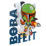 3D LIGHT FX Lampe 3D à LED mini Boba Fett Star Wars - Fonctionne avec 2 piles AAA, ne chauffe pas au toucher