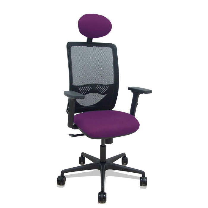 PIQUERAS Y CRESPO Chaise Zulema Synchro Pourpre et Noir