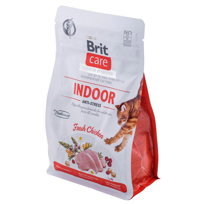 Aliments pour chat Brit Care Grain-Free Adult Indoor Anti-Stress Adulte Poulet 400 g Aliments pour chat Brit Care Grain-Free Adult Indoor Anti-Stress Adulte Poulet 400 g