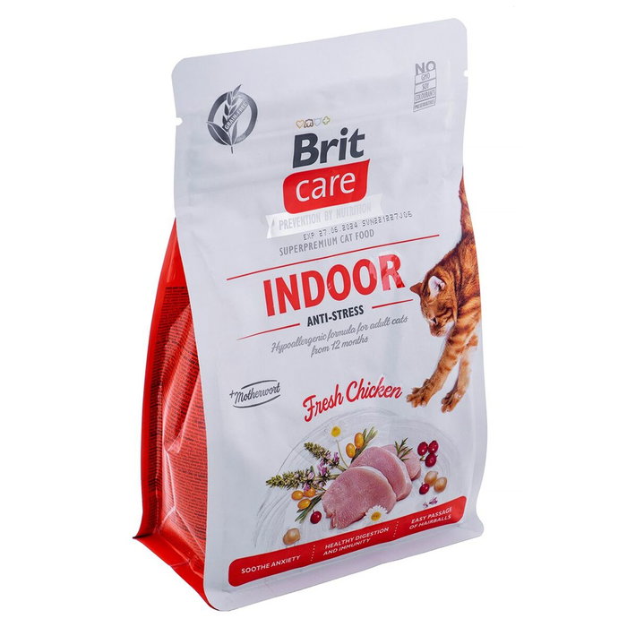 Aliments pour chat Brit Care Grain-Free Adult Indoor Anti-Stress Adulte Poulet 400 g Aliments pour chat Brit Care Grain-Free Adult Indoor Anti-Stress Adulte Poulet 400 g