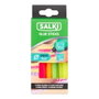 Salki Barres de colle thermofusible pour décoration, couleurs fluorescentes mix, 20 unités