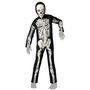 Déguisement Enfant Squelette Fluorescent avec Masque - Effet Luminescent dans le Noir - Taille 7-9 Ans - Thème Halloween - Polyester Noir