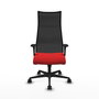 Piqueras y Crespo Chaise de Bureau Albacete Rouge et Noir