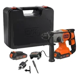 Black + Decker BCD900E2K-QW Perforateur SDS sans fil 18V avec 2 batteries 2,5Ah