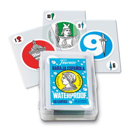 Fournier Baraja Española - Jeu de Cartes espagnol waterproof, 50 Cartes résistantes à l'eau, Idéal pour piscine, plage, extérieur