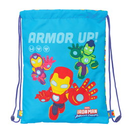 Sac à dos serré par des ficelles Iron Man Multicouleur 26 x 34 x 1 cm