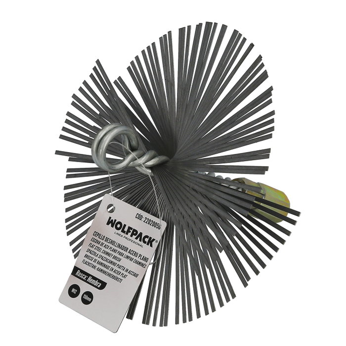 WOLFPACK LINEA PROFESIONAL Brosse de ramonage en acier 150 mm M12