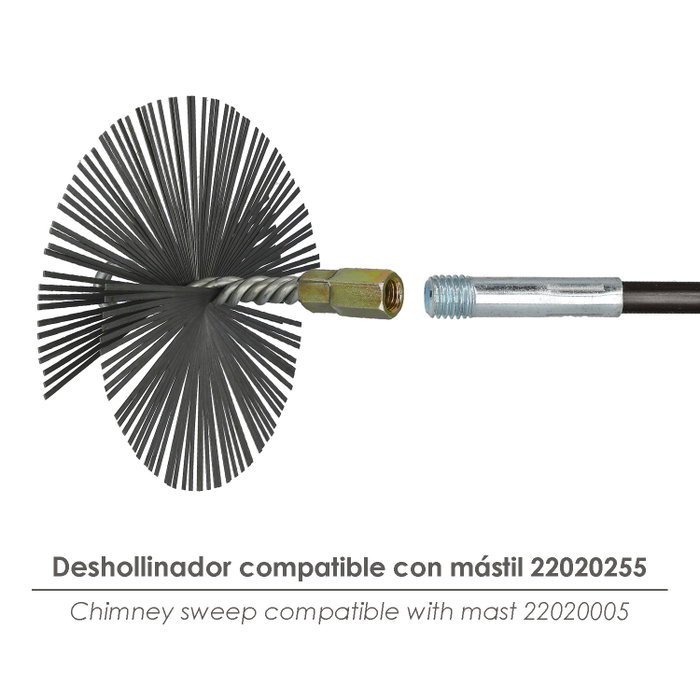 WOLFPACK LINEA PROFESIONAL Brosse de ramonage en acier 150 mm M12