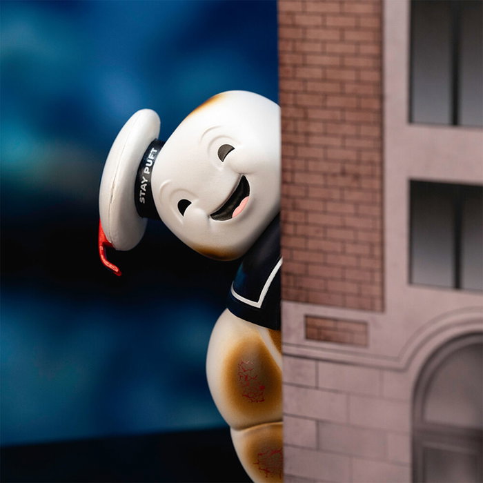 JADA TOYS - Scène Nano Ghostbusters Édition Spéciale Next Level avec figurine Stay-Puft en métal et voiture Ecto-1 - Los Cazafantasmas