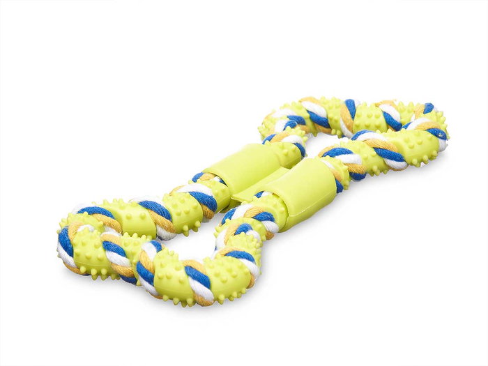 MASCOW Mordedor 2 Asas Silicone 19cm Assortiment de Couleurs