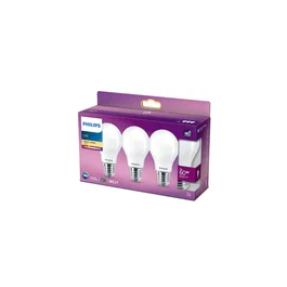 Philips Lot de 3 Ampoules LED E27 A60 7W 806Lm 2700K PH-8719514266759