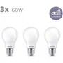 Philips Lot de 3 Ampoules LED E27 A60 7W 806Lm 2700K PH-8719514266759