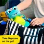 BABY EINSTEIN Peluche Doudou Neptune - Tortue Sensorielle avec 7 Jouets, Textures, Bruissements - Jouet pour Bébé 0 Mois et Plus - Ocean Explorers