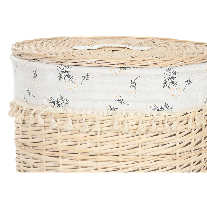 Panier à linge Home ESPRIT Naturel osier Shabby Chic 45 x 45 x 55 cm 3 Pièces