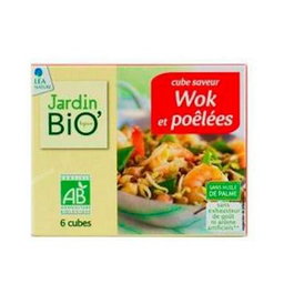 Jardin Bio Caldo Wok 6 Cubitos x 11 g Bio - Bouillon Wok au Gingembre Coriandre Citronnelle