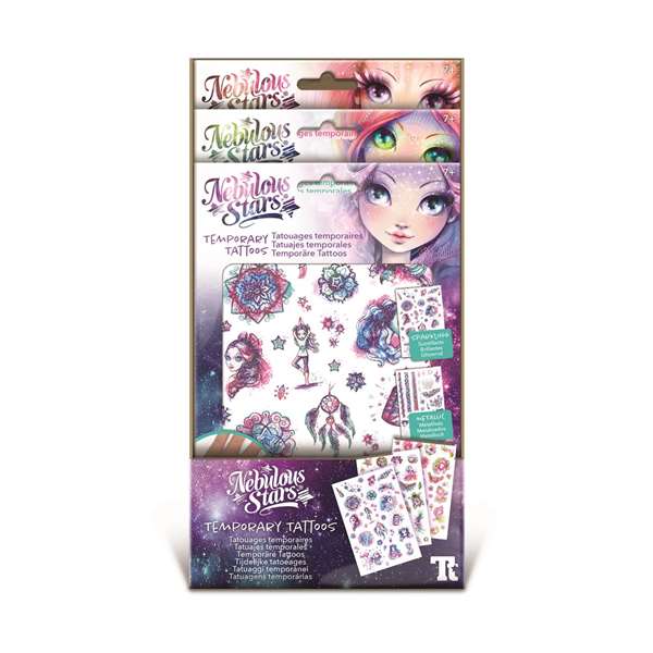 Hape Tatouages Temporaires Nebulous Stars 23 x 14.30 x 0.30 cm - Âge Minimum 7 Ans