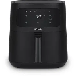 Hkoenig FRY840 Friteuse sans huile - 4L, 1300W, 6 programmes, cuisson saine, écran tactile, température 80-200°C