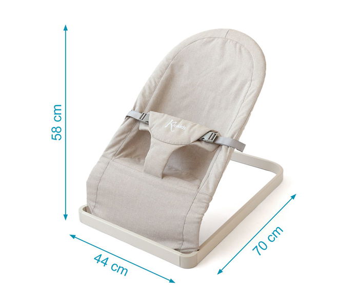 KioKids Hamaquita - Hamac Bébé Portatif, Léger et Sécurisé - Gris Clair - Dès la Naissance - Acier et Polyester KioKids Hamaquita - Hamac Bébé Portatif, Léger et Sécurisé - Gris Clair - Dès la Naissance - Acier et Polyester