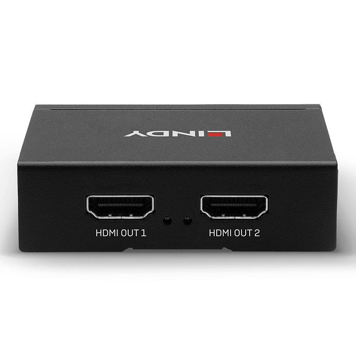 Lindy Splitter HDMI 4K 60Hz 2 Ports - Distribution de Signal pour PC, Box, Lecteurs Blu-ray, PlayStation, Xbox - Compatible HDMI 1.4/2.0, HDCP 1.4, DVI, Audio Multicanaux