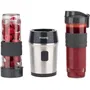 H.Koenig Mini Blender SMOO9 - 300 W - Capacité 570 ml - Noir - 2 Gourdes Incluses - Sans BPA - Pour Smoothies