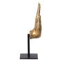 BigBuy Home Figurine Décorative Noir Doré Bois