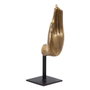 BigBuy Home Figurine Décorative Noir Doré Bois