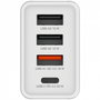 Verbatim - Chargeur mural USB 30W 4 ports - 1 USB-C PD 20W, 1 USB-A QC 3.0, 2 USB-A 10W - Prise fixe EU - Noir