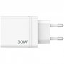 Verbatim - Chargeur mural USB 30W 4 ports - 1 USB-C PD 20W, 1 USB-A QC 3.0, 2 USB-A 10W - Prise fixe EU - Noir