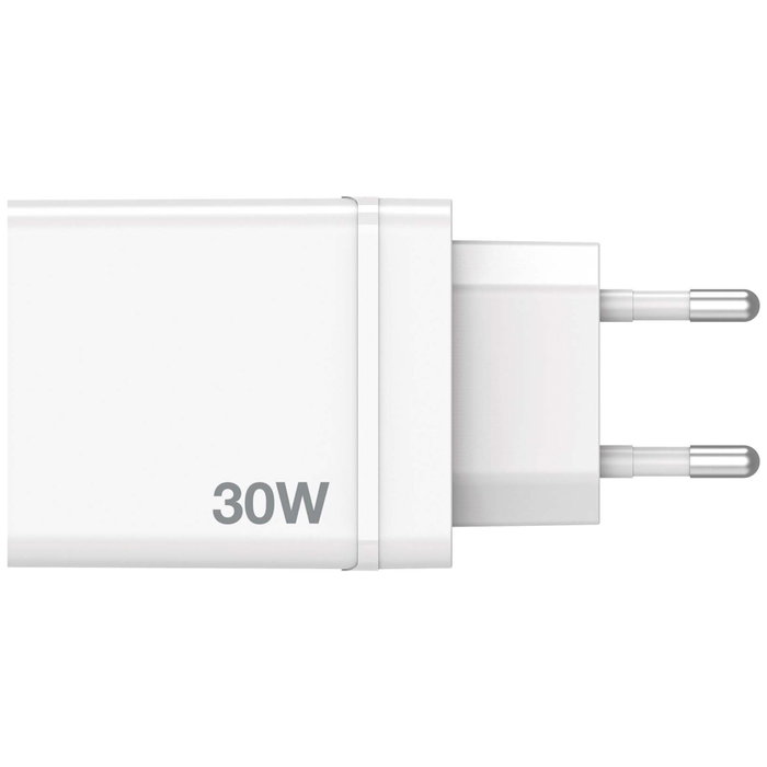 Verbatim Chargeur Mural 30W 4 Ports avec USB-C PD 20W et USB-A QC 3.0, Noir